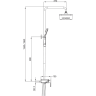 Душевая стойка со смесителем GAPPO G2496-16 черный